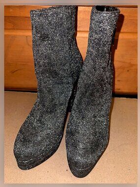 Sparkly healed boots